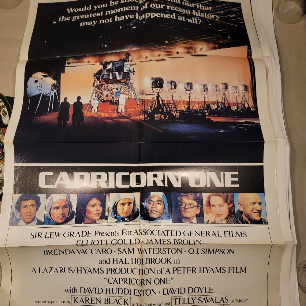 Capricorn One original movie poster. Star studded!